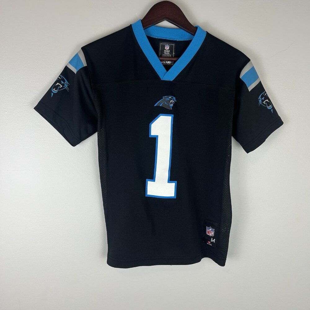 NFL Team Apparel Cam Newton Carolina Panthers Jersey Youth Size M (10-12)